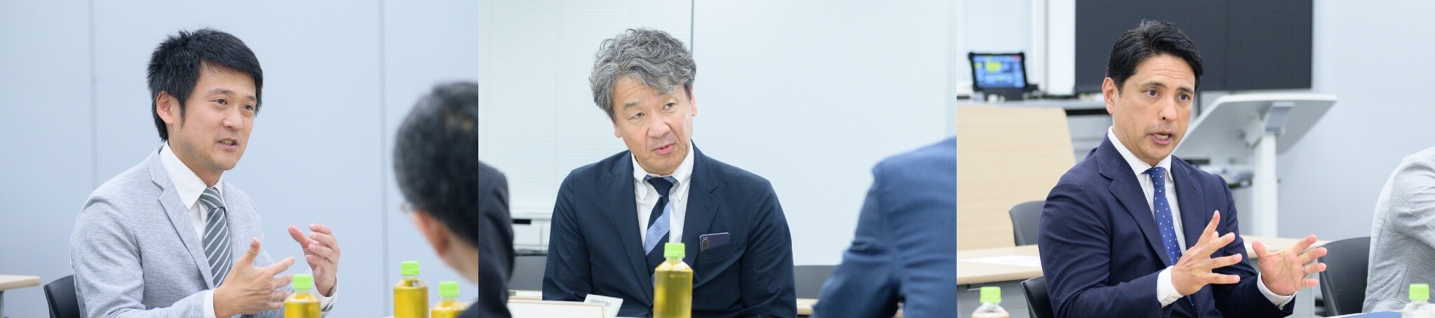 座談会で発言する出席者たち